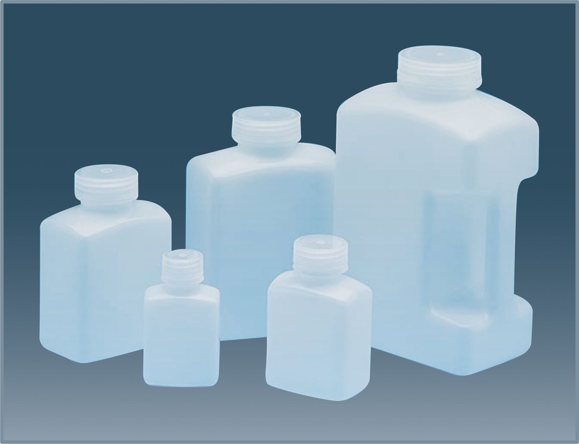 Reagent Bottles Rectangular Wide  Mouth PP